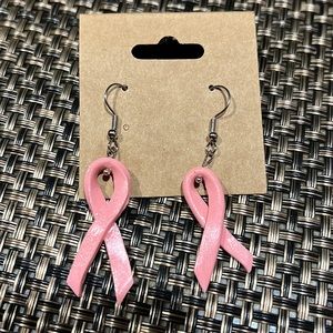 Cancer Ribbon earrings